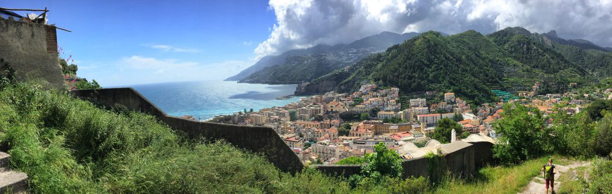 Etapa 1 da caminhada de Amalfi pouco antes de Maiori