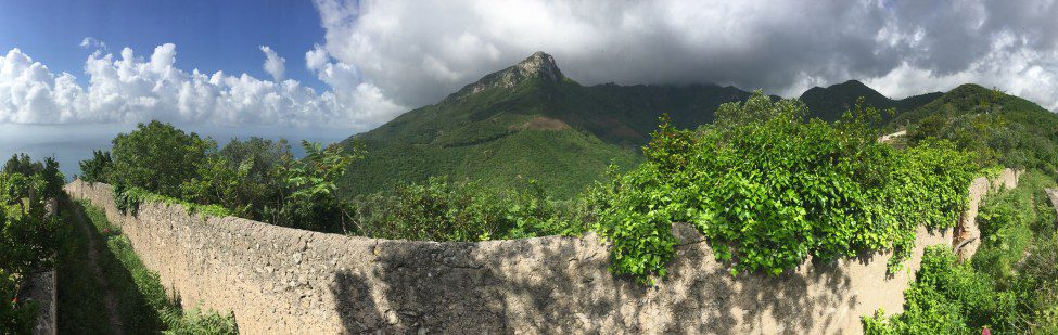 Sentier de randonnée d'Amalfi Tronçon 1 Vue du Monte Falerio