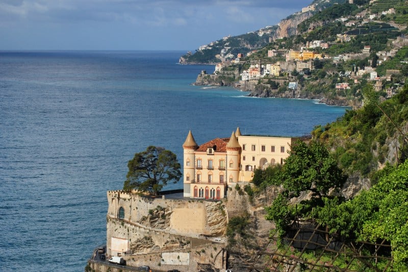 Trilha de caminhada Amalfi, etapa 2 Vista do Sentiero dei Limoni