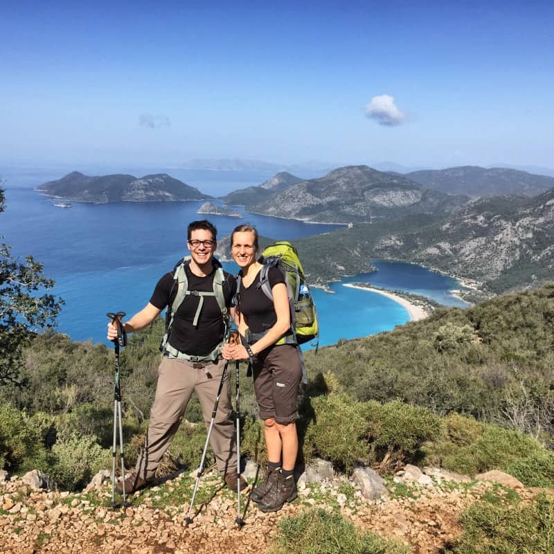 hiking on the amalfi coast above us